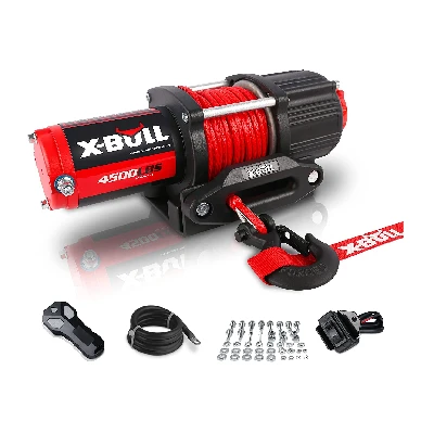 2. X-BULL 12V Synthetic Rope Electric Winch