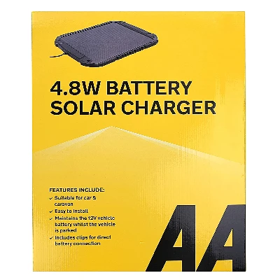 3. AA 12 V Car Solar Battery Trickle Charger 4.8 W AA1432 â€“ for Vehicles and Caravans â€“ Batteryâ€¦