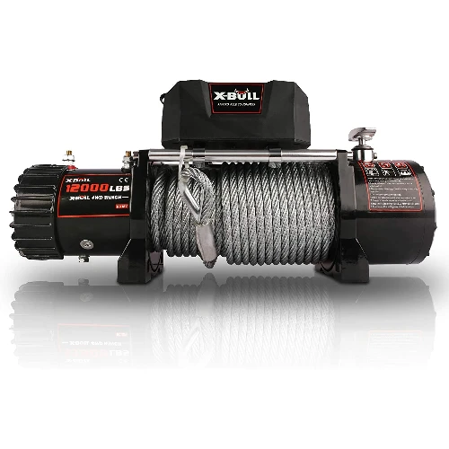 4. X-BULL 12V Steel Cable Electric Winch