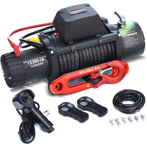 5. <strong>RUGCEL Winch Waterproof 13k lb. Rope Winch</strong>