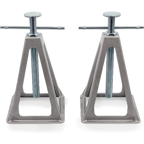 2. Camco 44561 Olympian Aluminum Stack Jack Stand â€“ 2 pack